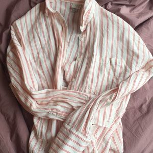 Striped button down